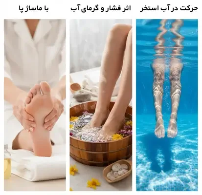 ماساژ، گرما درمانی یا استخر